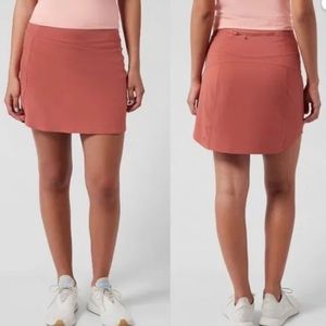 Athleta Run With It 16” Skort Muted Red